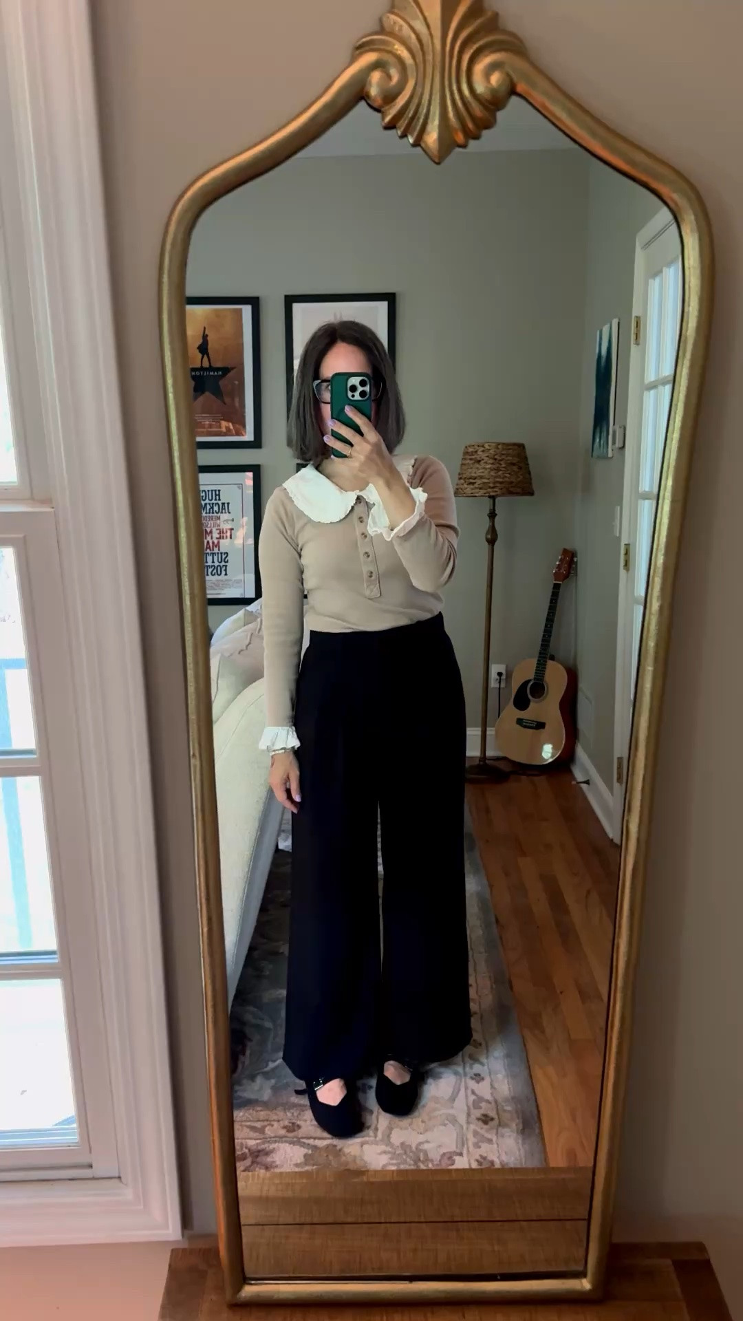 Yesterday’s business casual style. Anthropologie Peter Pan collar top, Gap wide leg pants, Mary Jane flats.

#LTKdayinmylife #LTKOver40 #LTKWorkwear