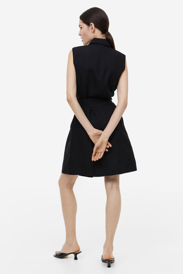 Linen-blend Tie-belt Dress | H&M (US)