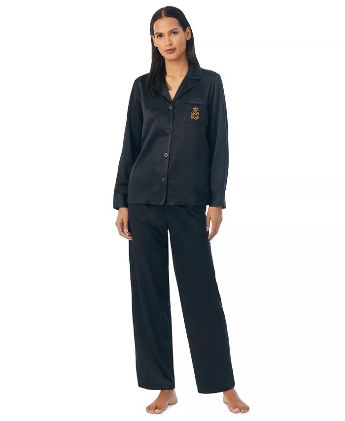 Women's 2-Pc. Satin Pajamas Set | Macy's