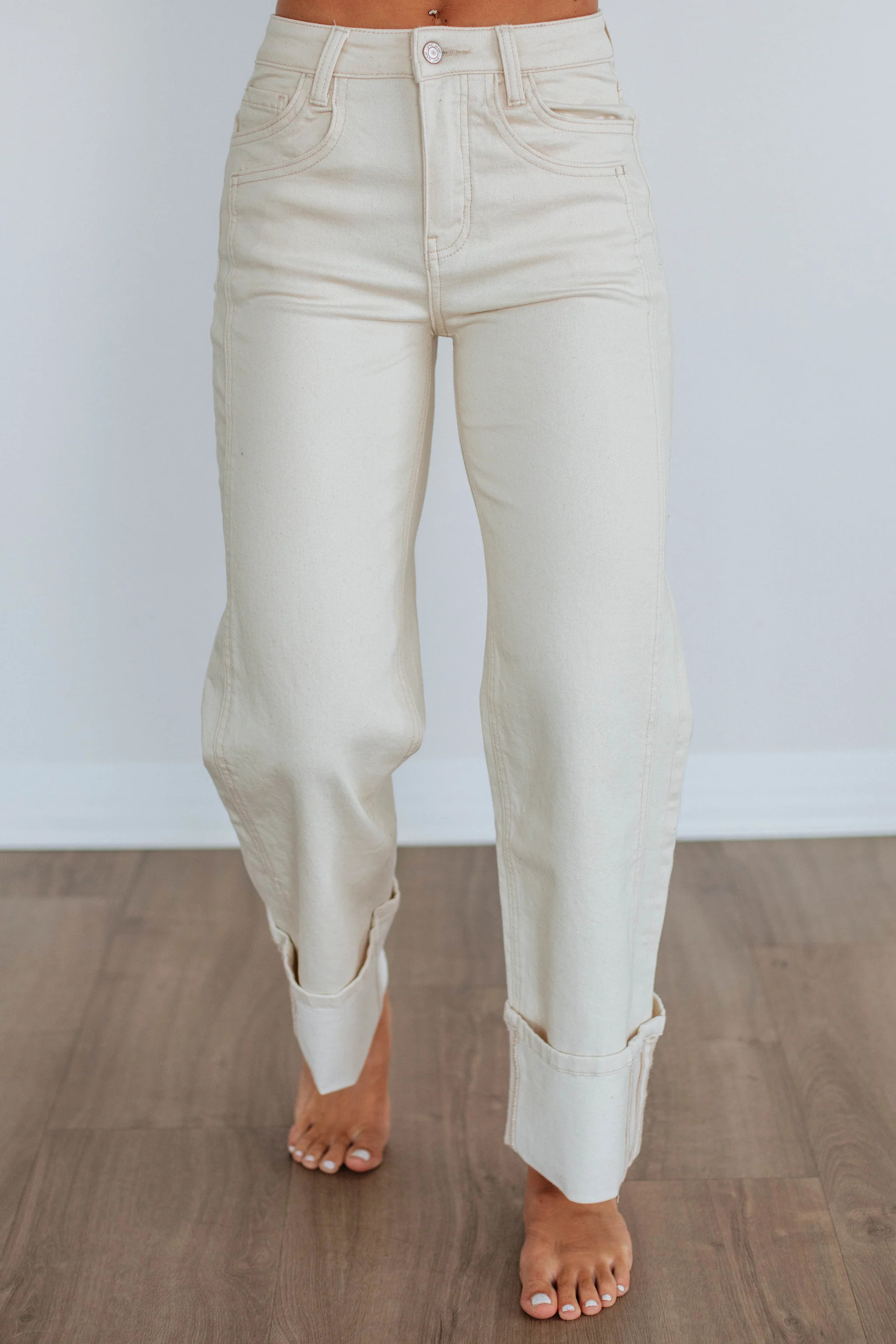 Olivia Vervet Jeans - Natural | Wild Oak Boutique