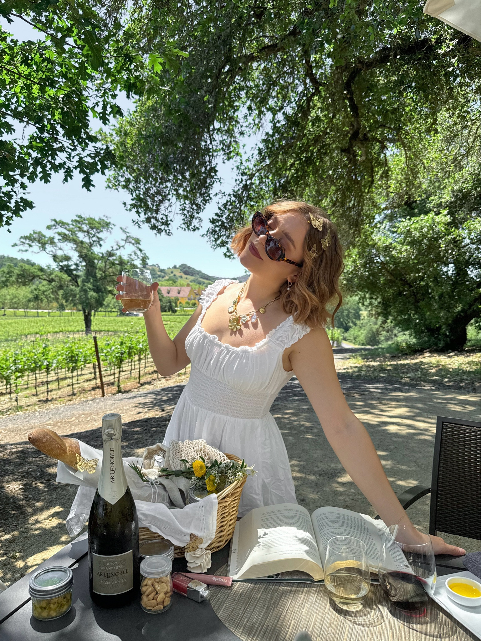 Ready for summer! Wearing old dress from UO. Linked similar! 

#winery #summeroutfit #summerstyle #summerdress #sundress #charmnecklace #hairaccessories

#LTKStyleTip #LTKSeasonal