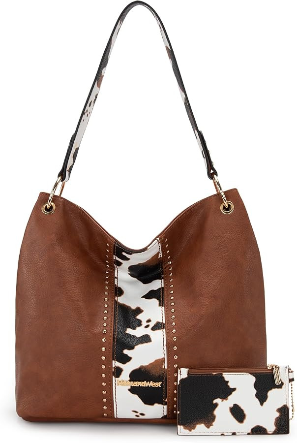Montana West Hobo Bag for Ladies Shoulder Handbags with Back Pocket | Amazon (US)