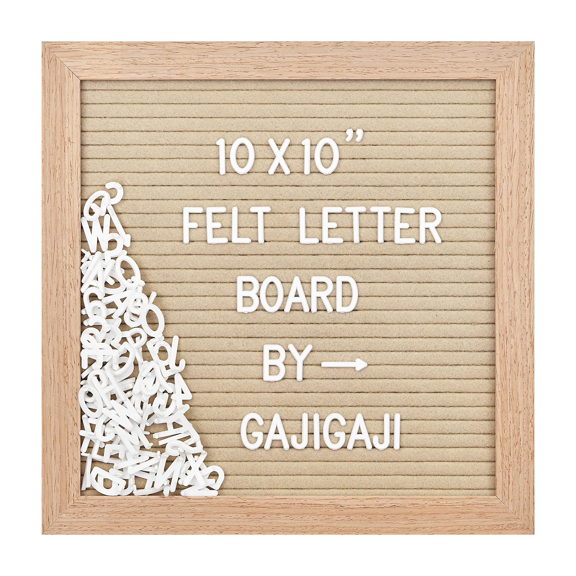 Felt Letter Board with 294 Letters, Numbers, Symbols - 10x10 inch Changeable Message Board with W... | Amazon (US)