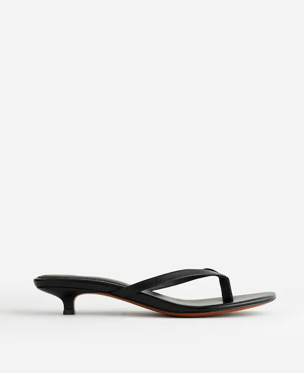 The Chiara Kitten Heel Thong Sandal | Madewell