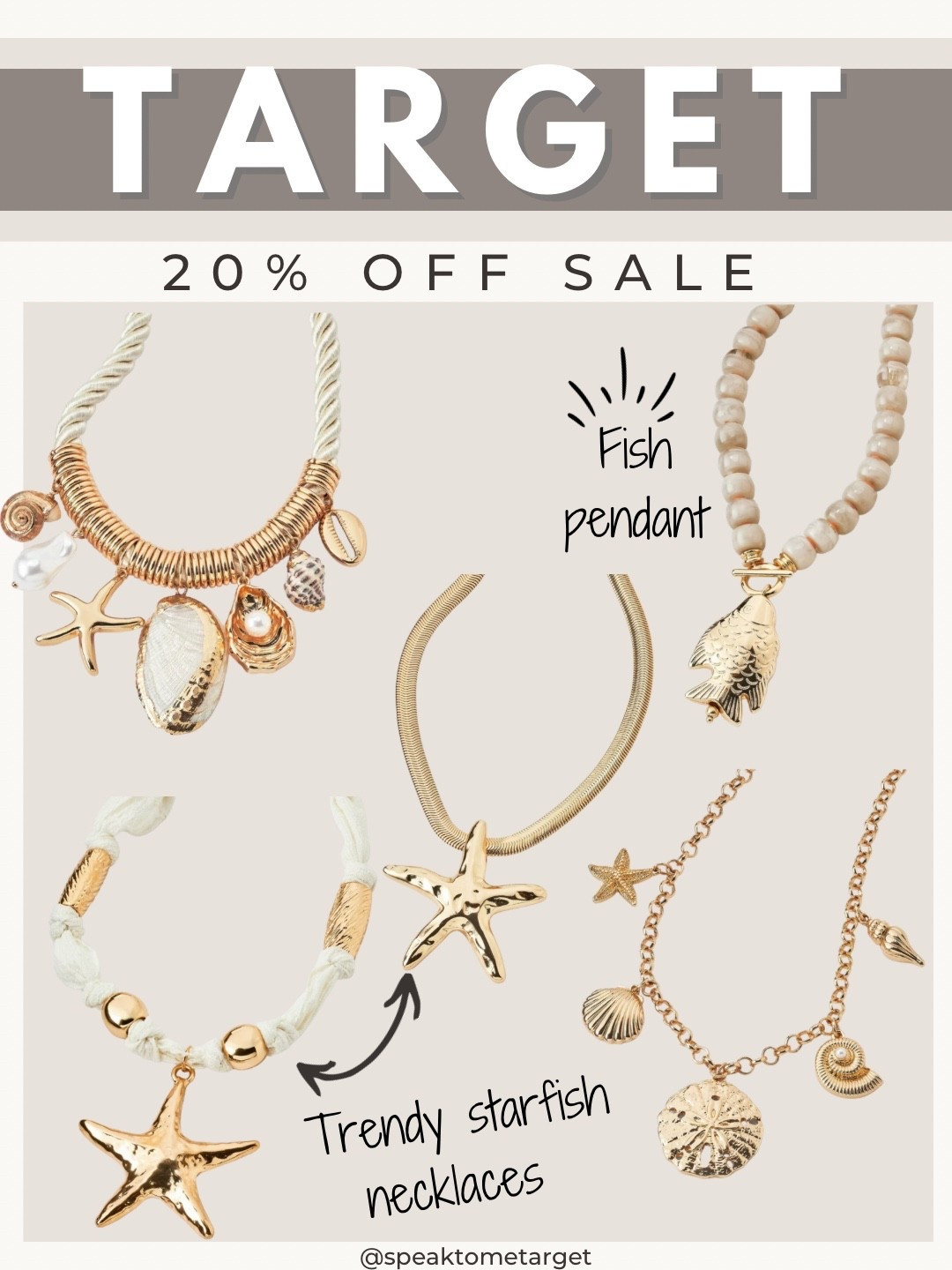 Target 20% off sale statement necklaces

#LTKootd #LTKSaleAlert #LTKOver40