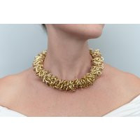 Chunky Necklace Gold | Oversized Thick Chain Link With Large Bold Statement Pendant For Women | Etsy (US)