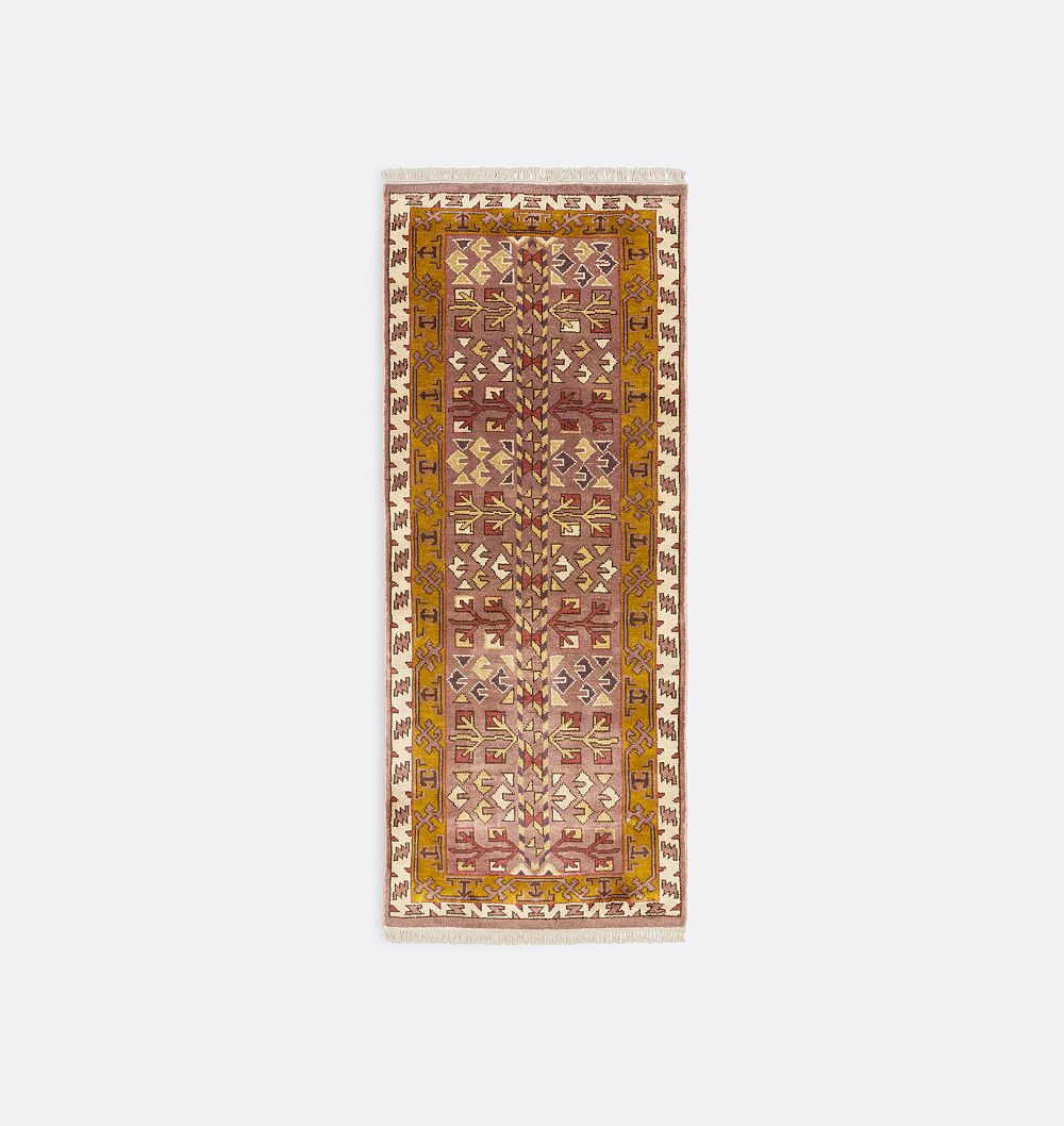 Muir Hand-Knotted Rug, 2-1/2' x 6' - Plum | Rejuvenation