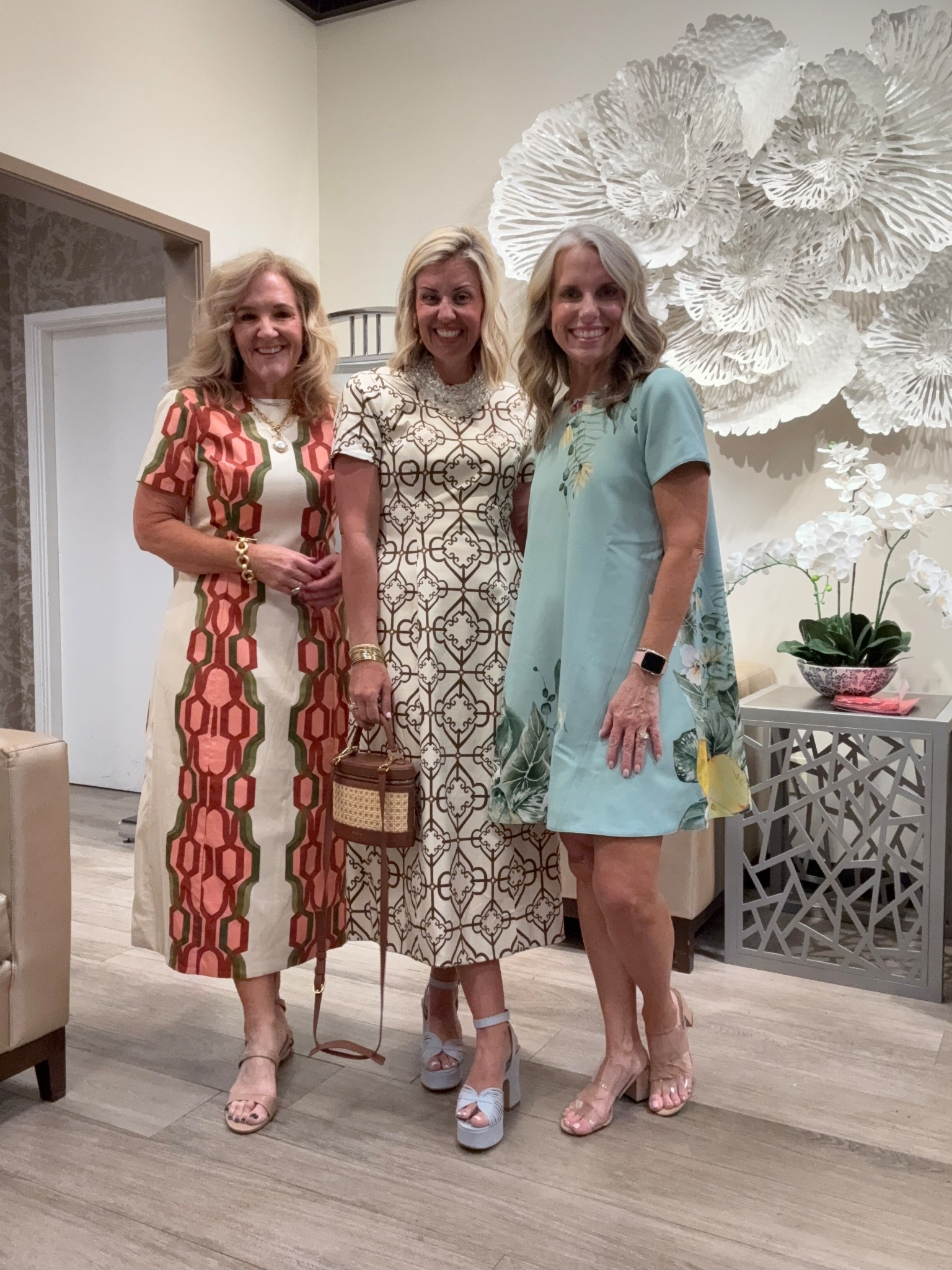 Wedding guest dresses. They’re all reversible. The dress Nanette and Catherine have on is the same dress reversed. 

#LTKWedding #LTKOver40