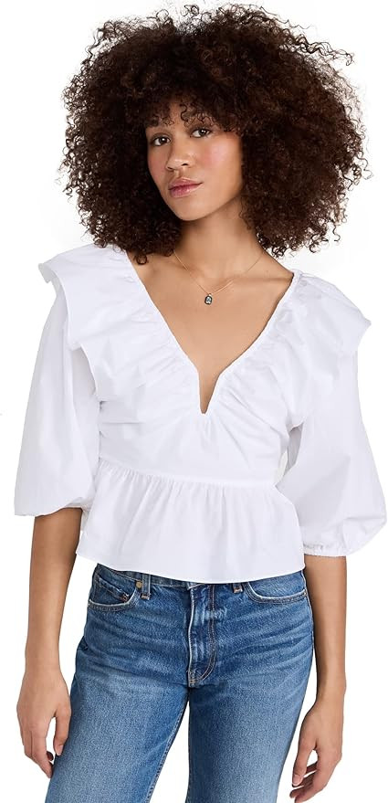 ASTR the label Women's Gemma White Top | Amazon (US)