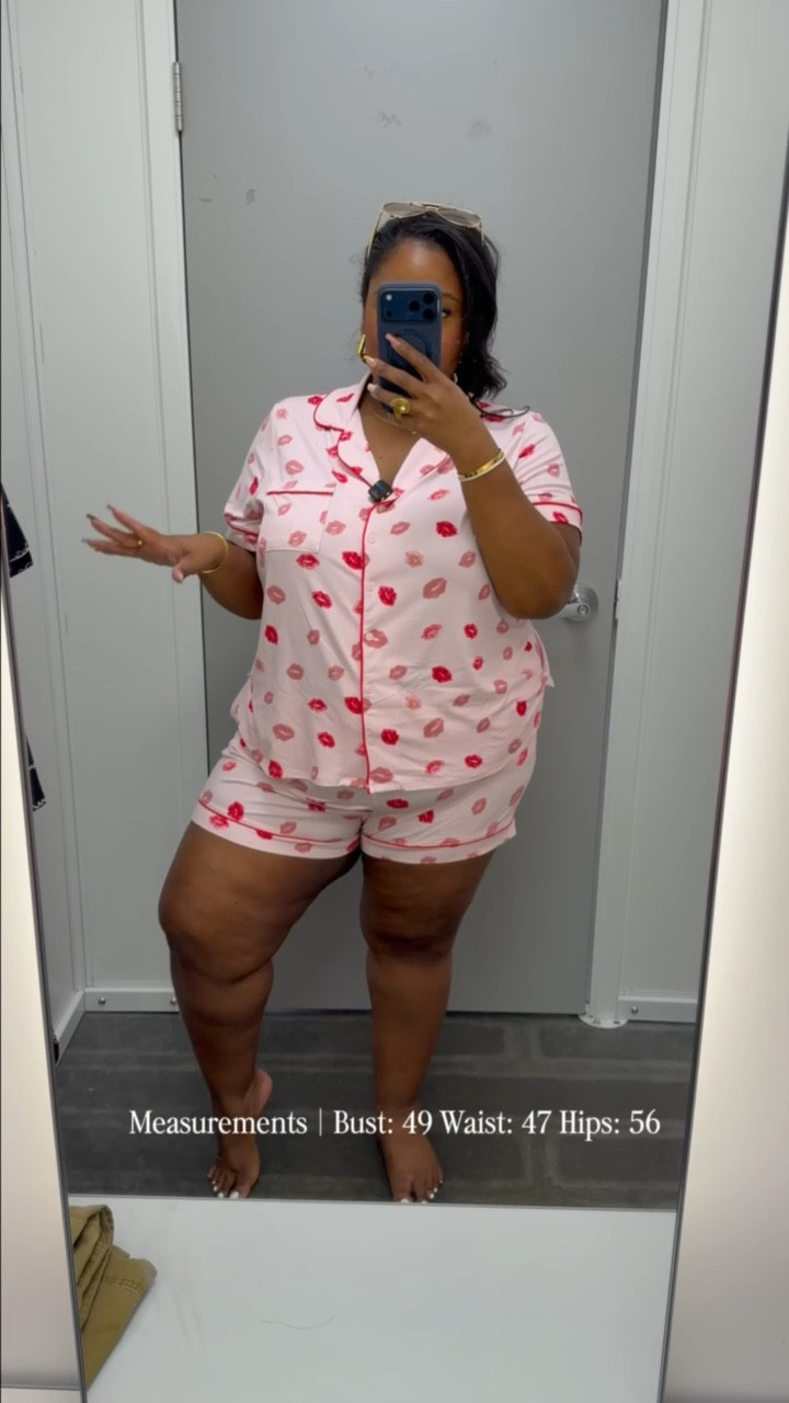 ✨ Walmart Plus Size V-Day Pajama Haul 🛒
 So many cute, comfy finds for everyday wear and Valentine’s Day! All pajamas are from Walmart’s Joyspun line. If you love an affordable, cooling pajama set under $20, these will be your go-to. 
✨ Sizing: I’m wearing a 2X in all styles.

#LTKValentine #LTKPlusSize #LTKootd