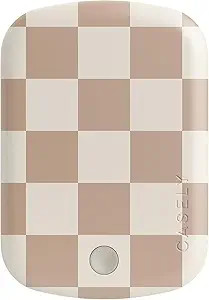 Casely Power Pod | MagSafe Compatible Battery Pack | Fit Check | Neutral Checkerboard | Amazon (US)