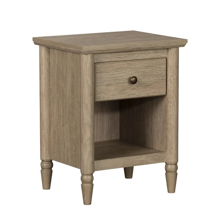 My Texas House Monroe 1 Drawer Nightstand, Brushed Oak Finish | Walmart (US)