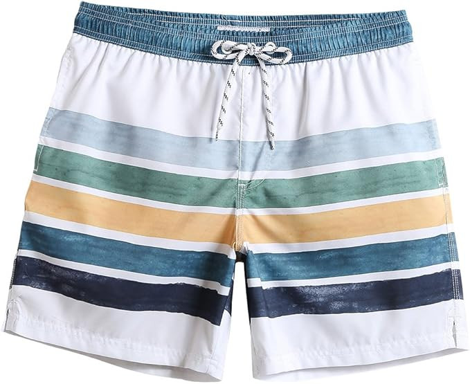 maamgic Mens Slim Fit Swim Shorts Swim Trunks 7 inch Quick Dry Mens Bathing Suits with Mesh Linin... | Amazon (US)