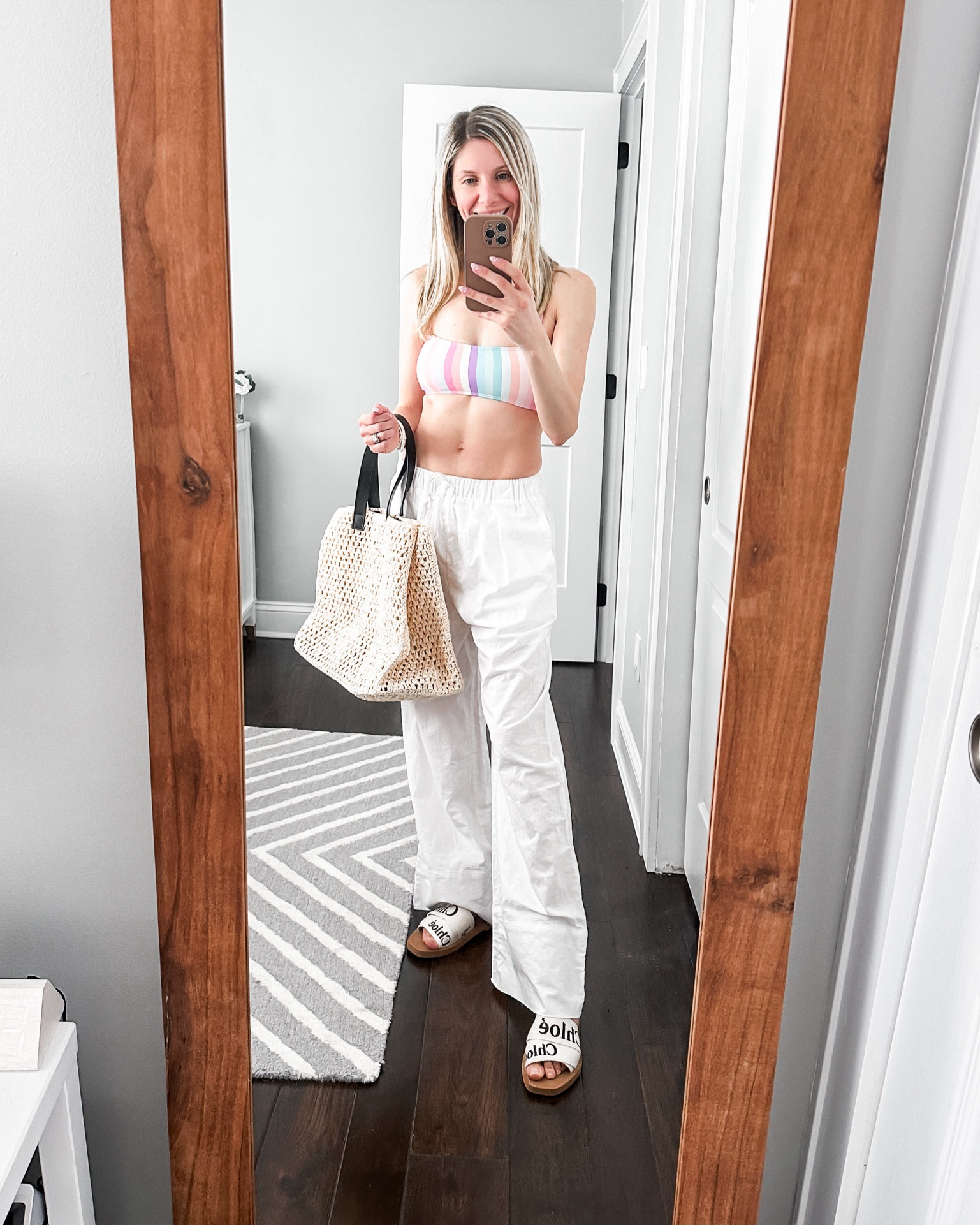 Swimsuit and beach coverup for vacation!
• Bikini Top: S
• Pants: S
@shopreddress #rdbabe 

#LTKtravel #LTKswim #LTKSeasonal