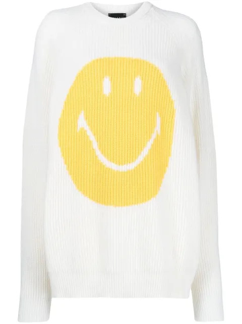 Joshua Sanders Smiley face-intarsia Jumper - Farfetch | Farfetch Global