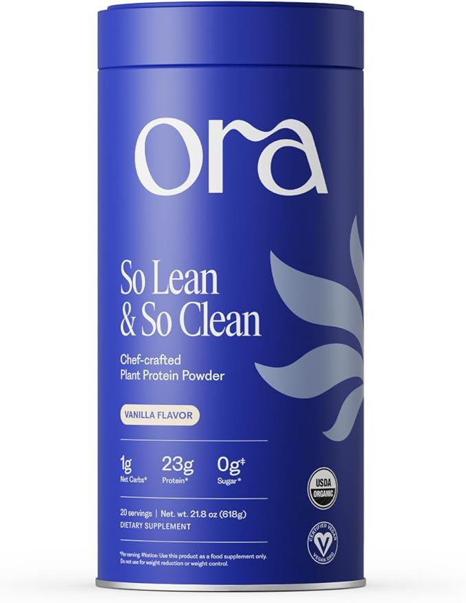 Ora Organic Plant-Based Protein Powder - 23g Protein for Women and Men - Vanilla Flavor 20 Servin... | Amazon (US)