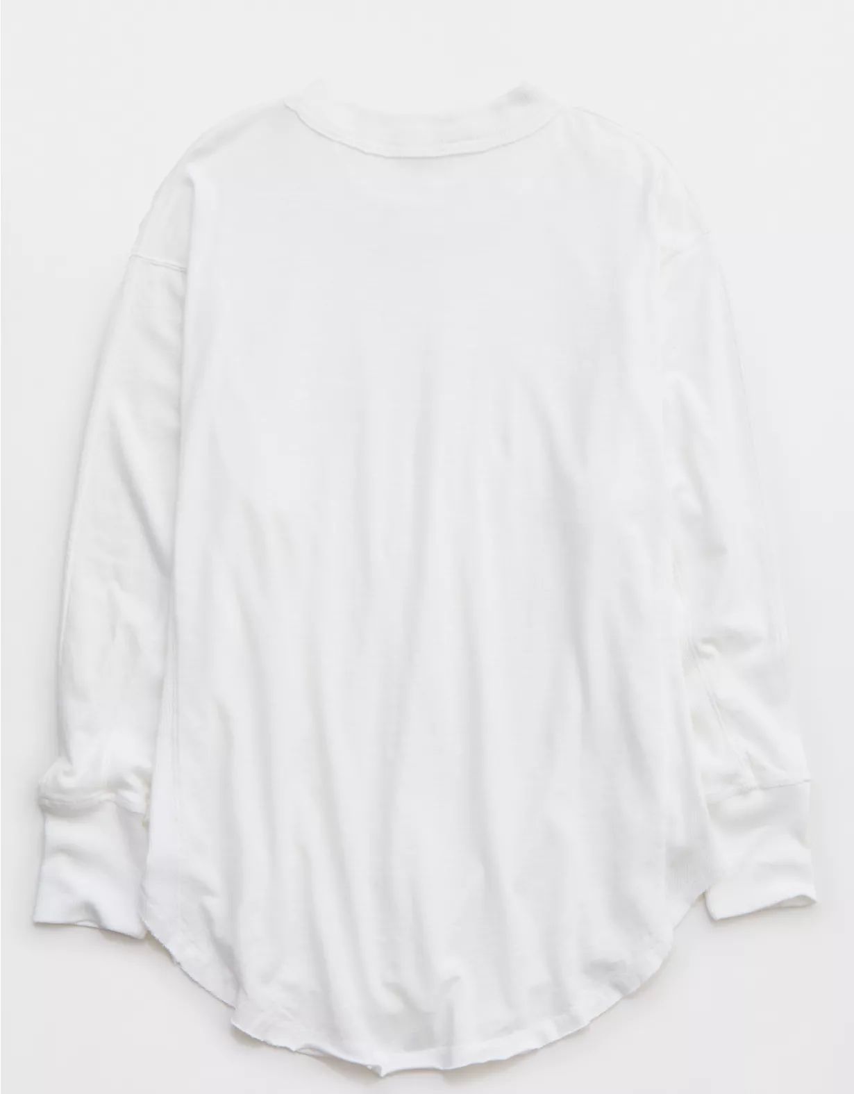 Aerie Long Sleeve Oversized Boyfriend T-Shirt | Aerie