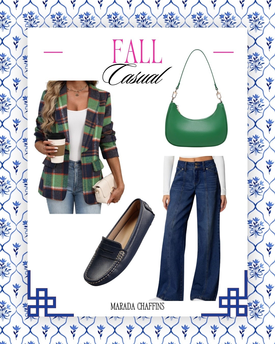 A blazer is such a versatile piece, style it for work or fun.  This fall casual outfit combines plaid blazer with loafers and wide leg jeans. 

Fall outfit ideas
Blazer style
Green and navy

#LTKOver40 #LTKWorkwear #LTKMidsize