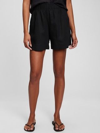 Linen Blend Pull-On Shorts | Gap (US)