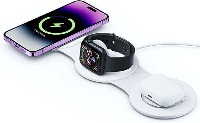3 in 1 Wireless Charging Station, Hicober Wireless Charger Station Compatible for Apple iPhone 14... | Amazon (US)