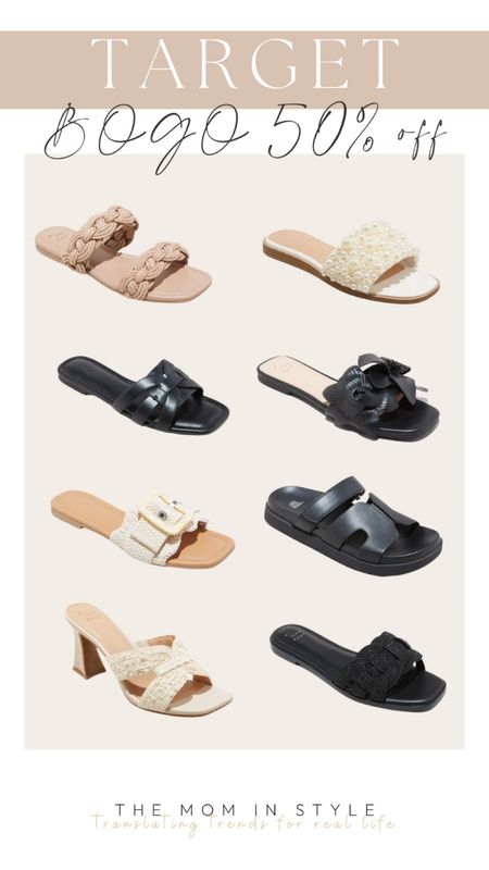 Target BOGO 50% off, summer dandals, slide sandals 

#LTKfindsunder100 #LTKfindsunder50