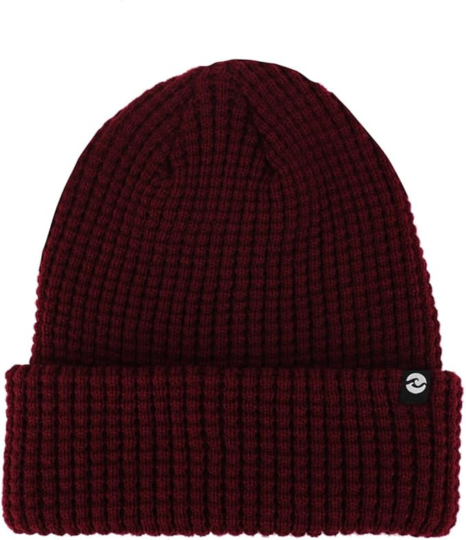 Classic Waffle Beanie for Men and Women Winter Cuffed Knit Hat Warm Thick Double Layer Slouchy Ul... | Amazon (US)