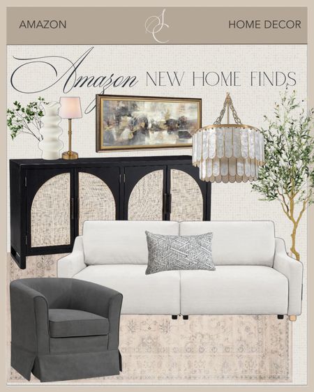 Amazon new home finds include wall art, faux tree, buffet, chandelier, wireless lamp, vase, faux greenery stem, accent chair, convertible sofa, area rug.

Home decor, styled home, looks for less, luxe for less, Amazon finds

#LTKhome #LTKstyletip #LTKfindsunder100