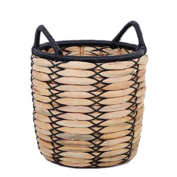 Better Homes & Gardens 12 Inch Claren Woven Water Hyacinth Basket Planter | Walmart (US)