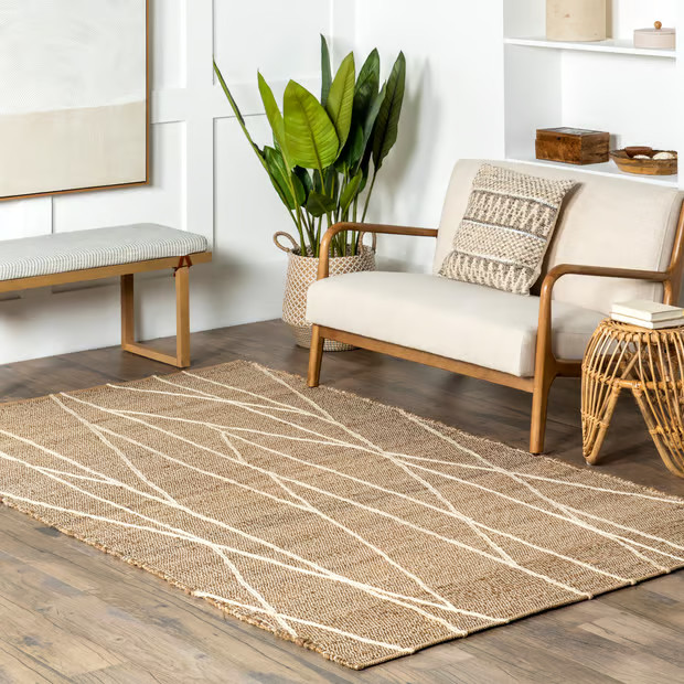 Natural Eliza Jute Branches Area Rug | Rugs USA