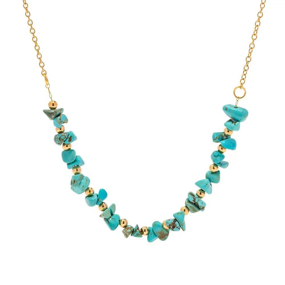 18K Gold Turquoise Necklaces for Women Girls | Amazon (US)