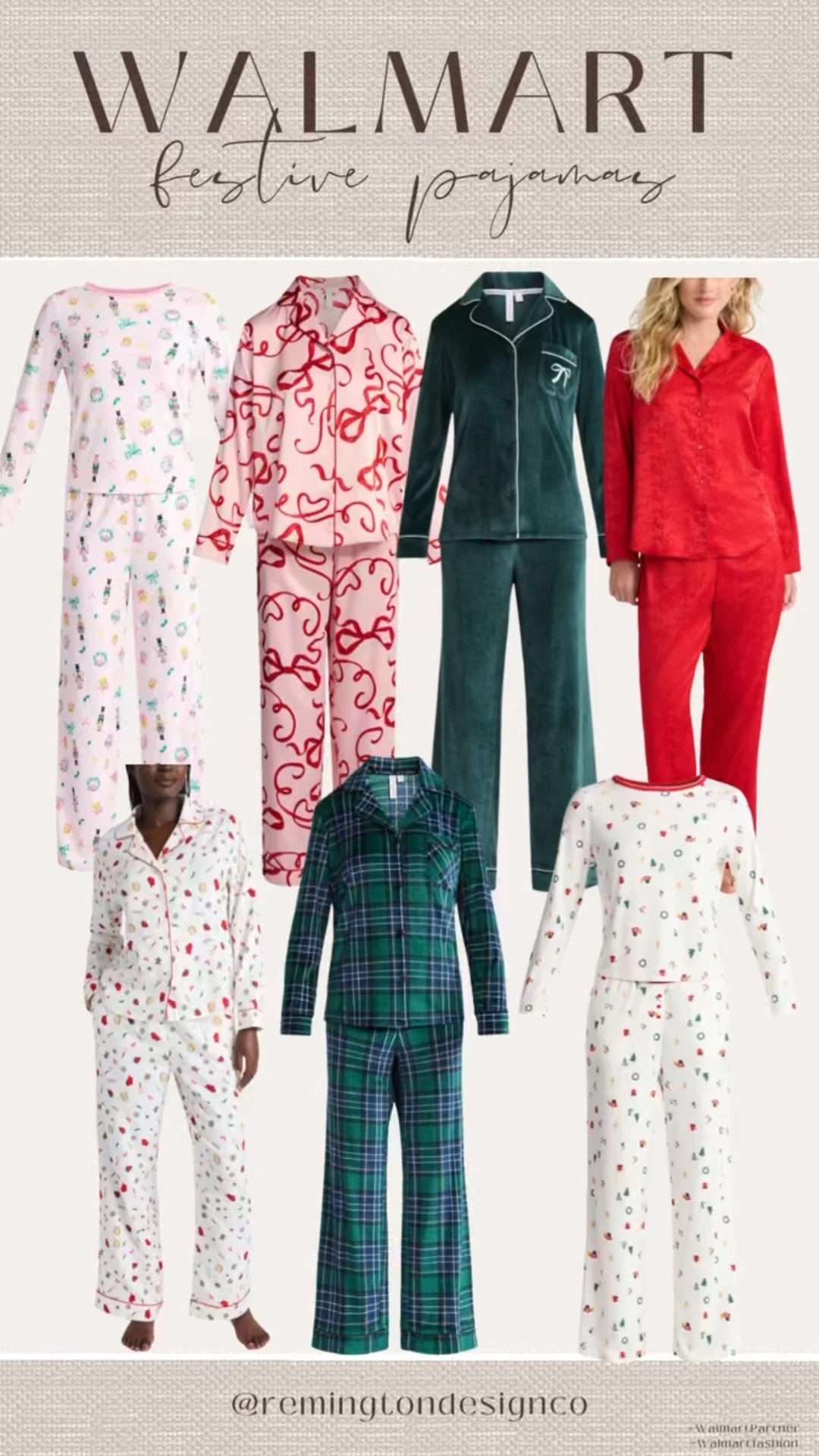 Cozy holiday pajamas from Walmart under $25 @walmartfashion #walmartpartner #walmartfashion 

#LTKSeasonal