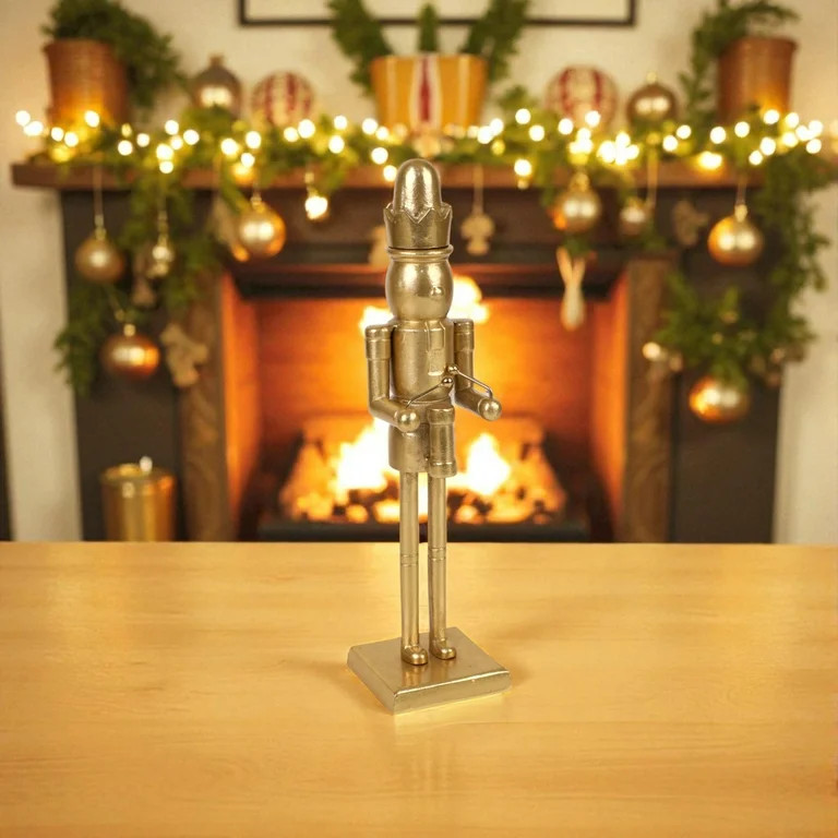 Decorative Christmas Drummer Nutcracker, Gold, 14.3", by Holiday Time | Walmart (US)