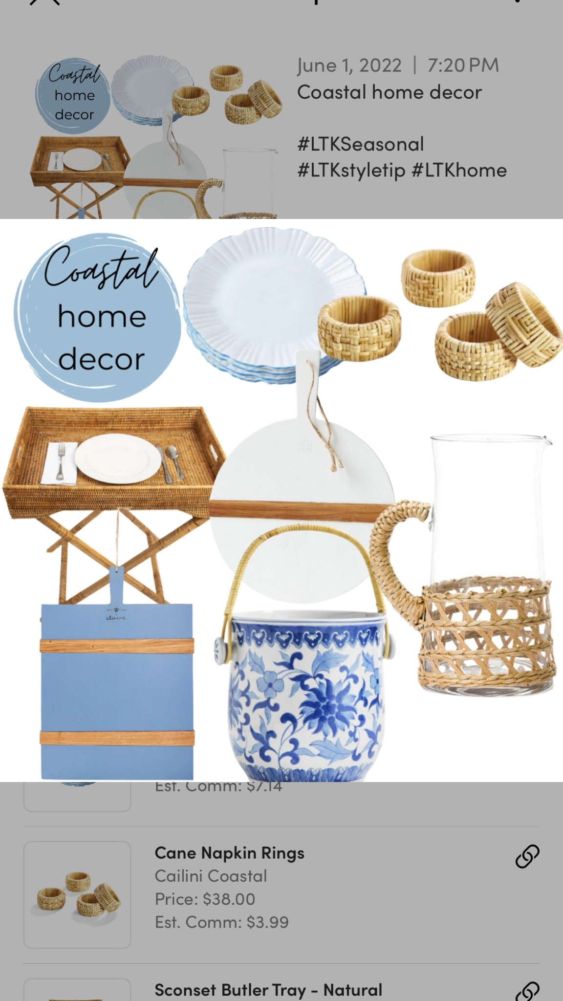 Coastal home decor 