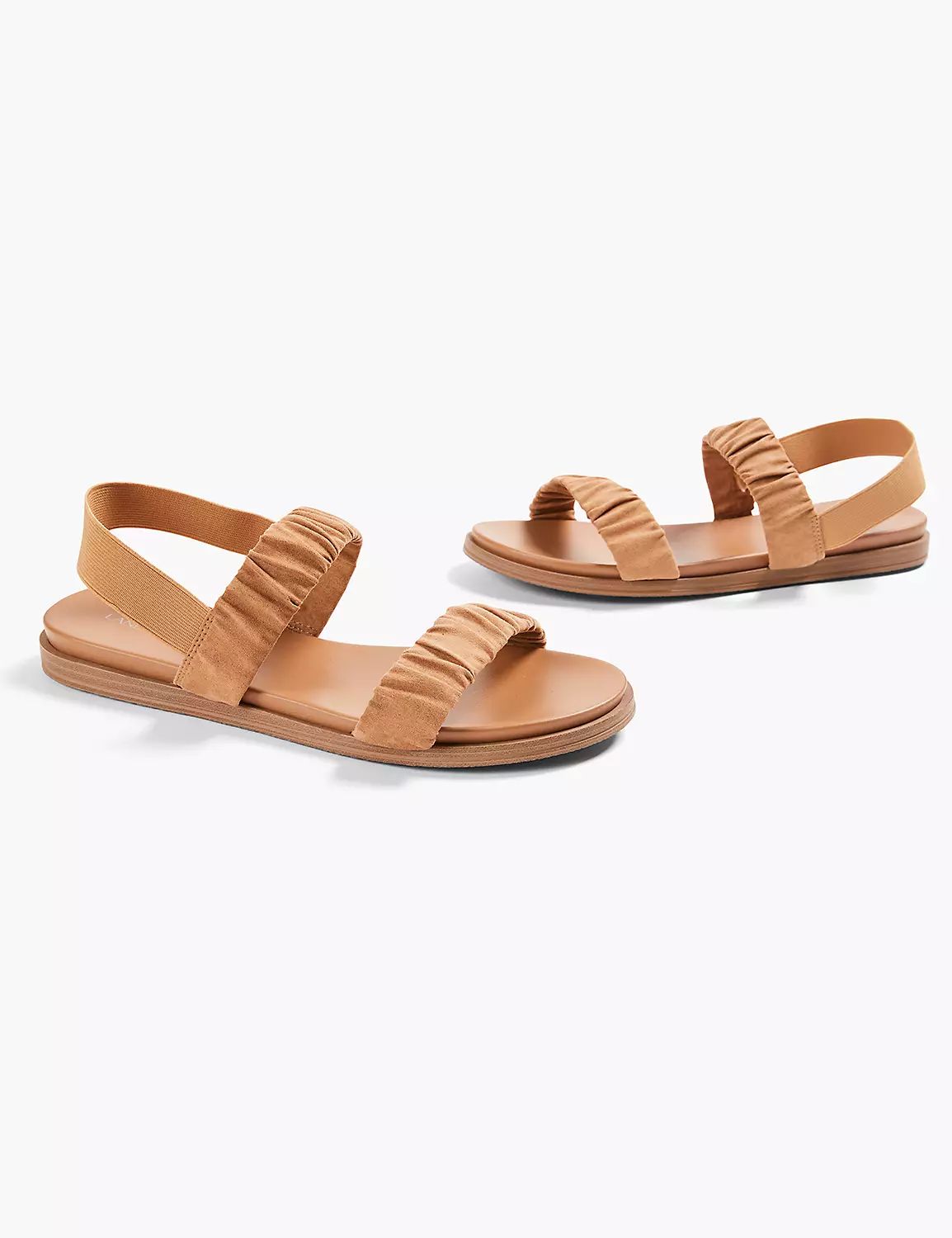 Dream Cloud Ruched Slip-On Sandal | LaneBryant | Lane Bryant (US)