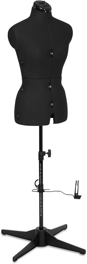 Sew Simple FG306 Adjustable Dress Form Black S-M (US Dress Size 4-12) 8 Part Female Sewing Manneq... | Amazon (US)