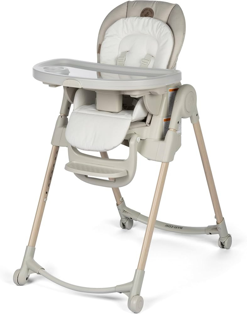 Maxi-Cosi Minla 6-in-1 High Chair Classic Classic Oat: Portable and Foldable Baby High Chair, 6-i... | Amazon (US)