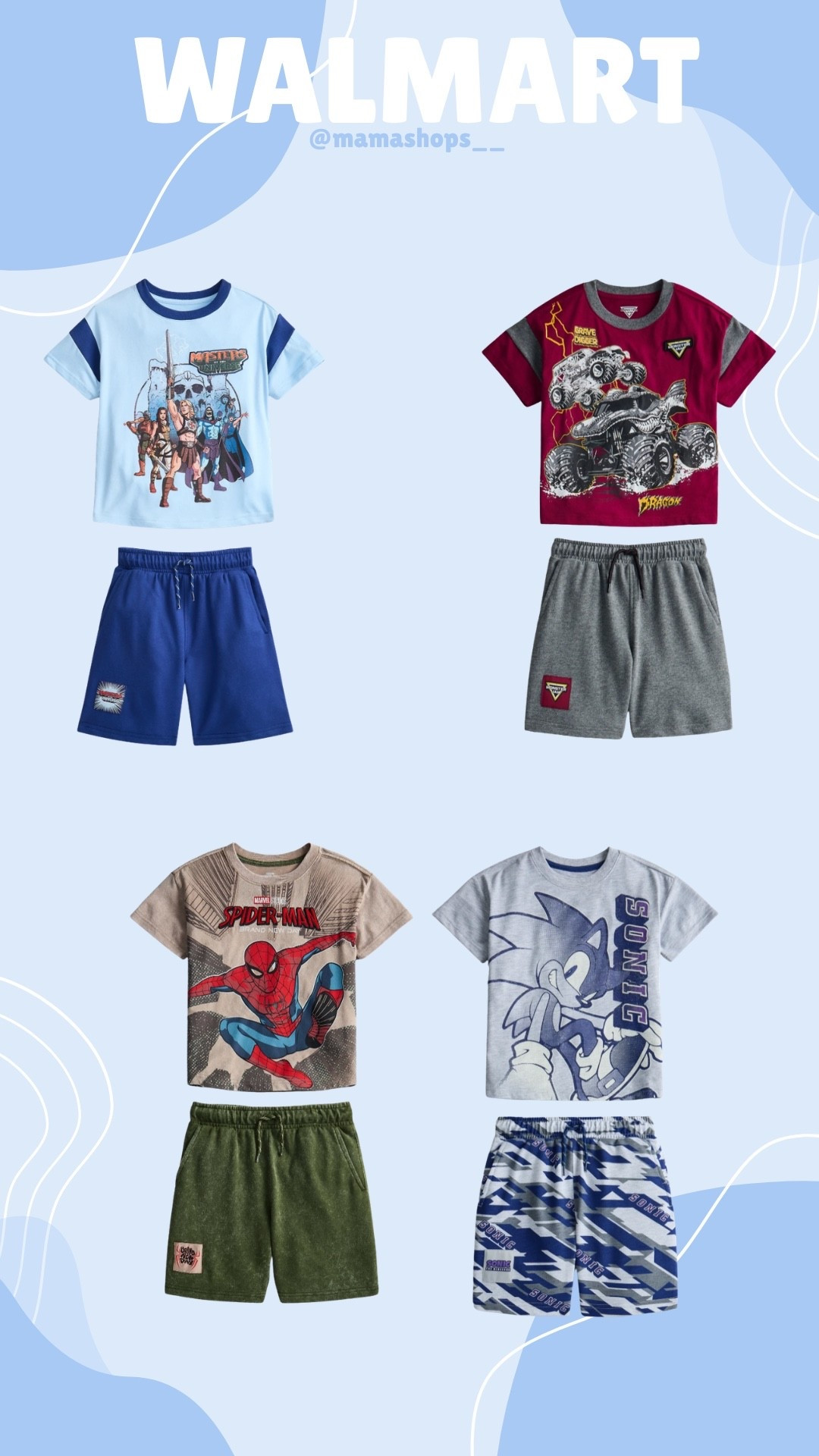 Walmart finds, boys graphic 2pc sets go check them out!👦🏻🤩

Linking everything here✨🔗

#LTKSeasonal #LTKmomlife #LTKKids
