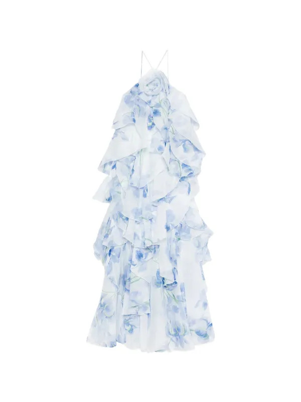 AjePandorea layered floral maxi dress | Farfetch Global