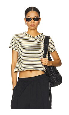 LIONESS North Light Tee in Yellow Stripe from Revolve.com | Revolve Clothing (Global)