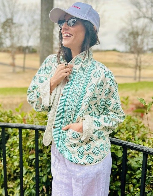 Birdie: Cool Me Out Teal — ELEANOR JAMES BRAND | ELEANOR JAMES BRAND