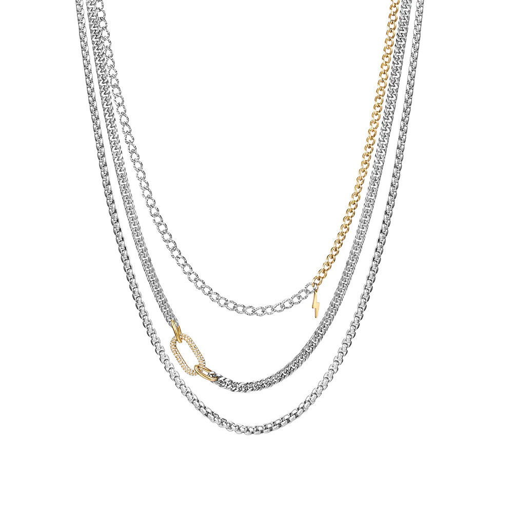 Sierra Mixed Metal Layered Necklace | Victoria Emerson