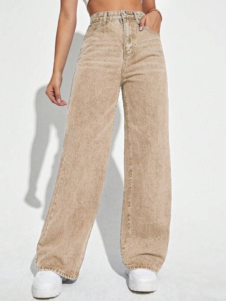 High Waist Wide Leg Jeans | SHEIN