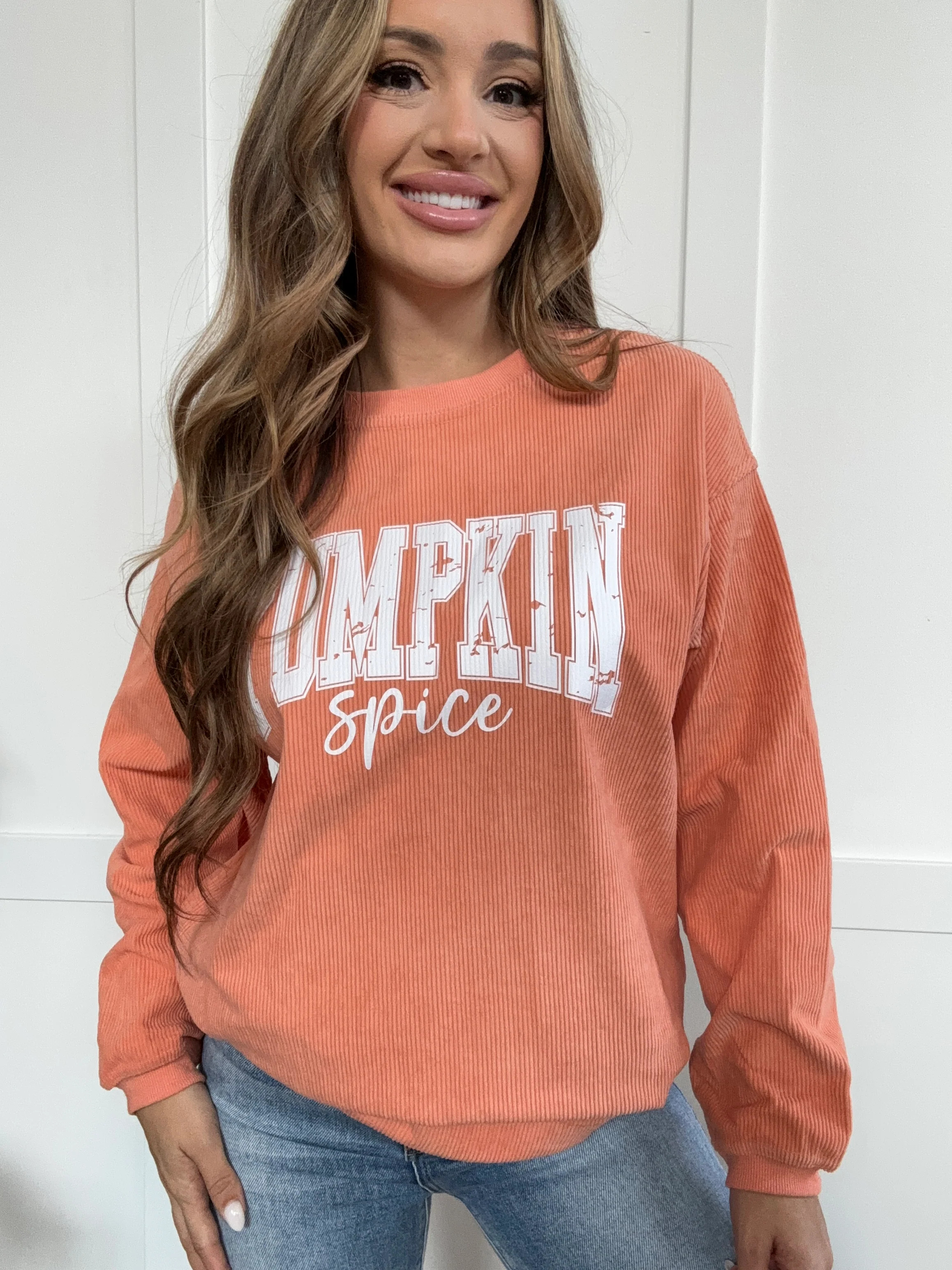 PREORDER: Pumpkin Spice Queen Long Sleeve Sweatshirt | Willow Boutique