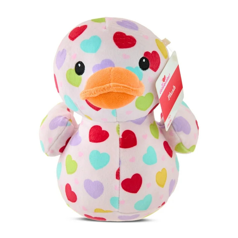 Small Sweetheart Duck Plush, Multicolor, 7", Valentine's Day by Way To Celebrate | Walmart (US)