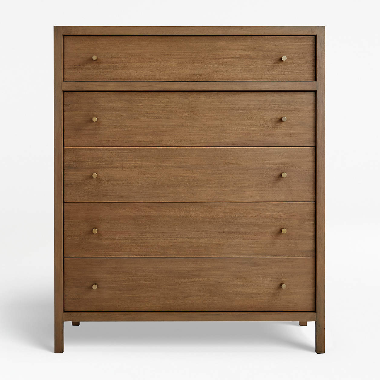 Keane 42" Solid Driftwood 5-Drawer Tall Dresser + Reviews | Crate & Barrel | Crate & Barrel
