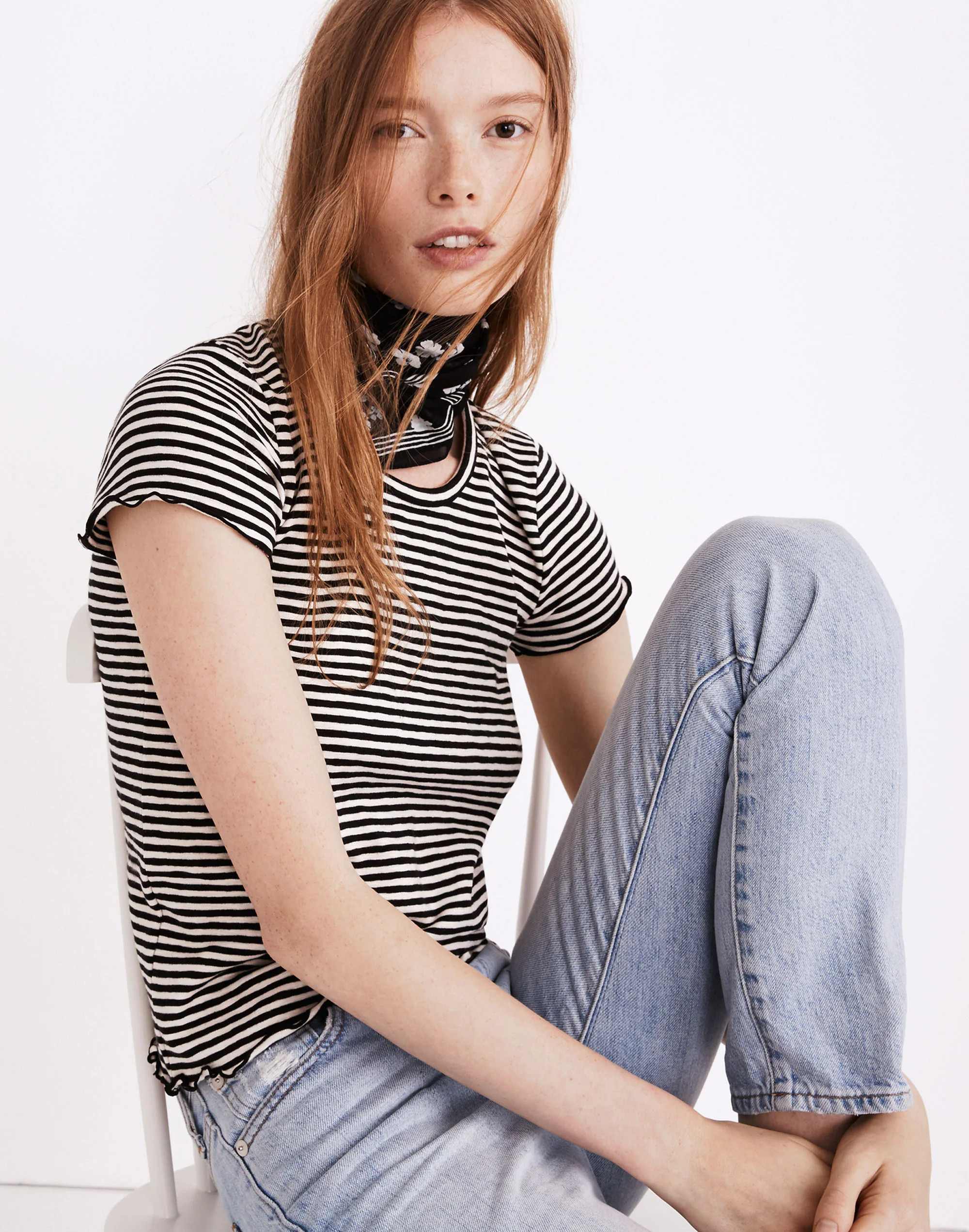 Baby Tee in Stripe | Madewell
