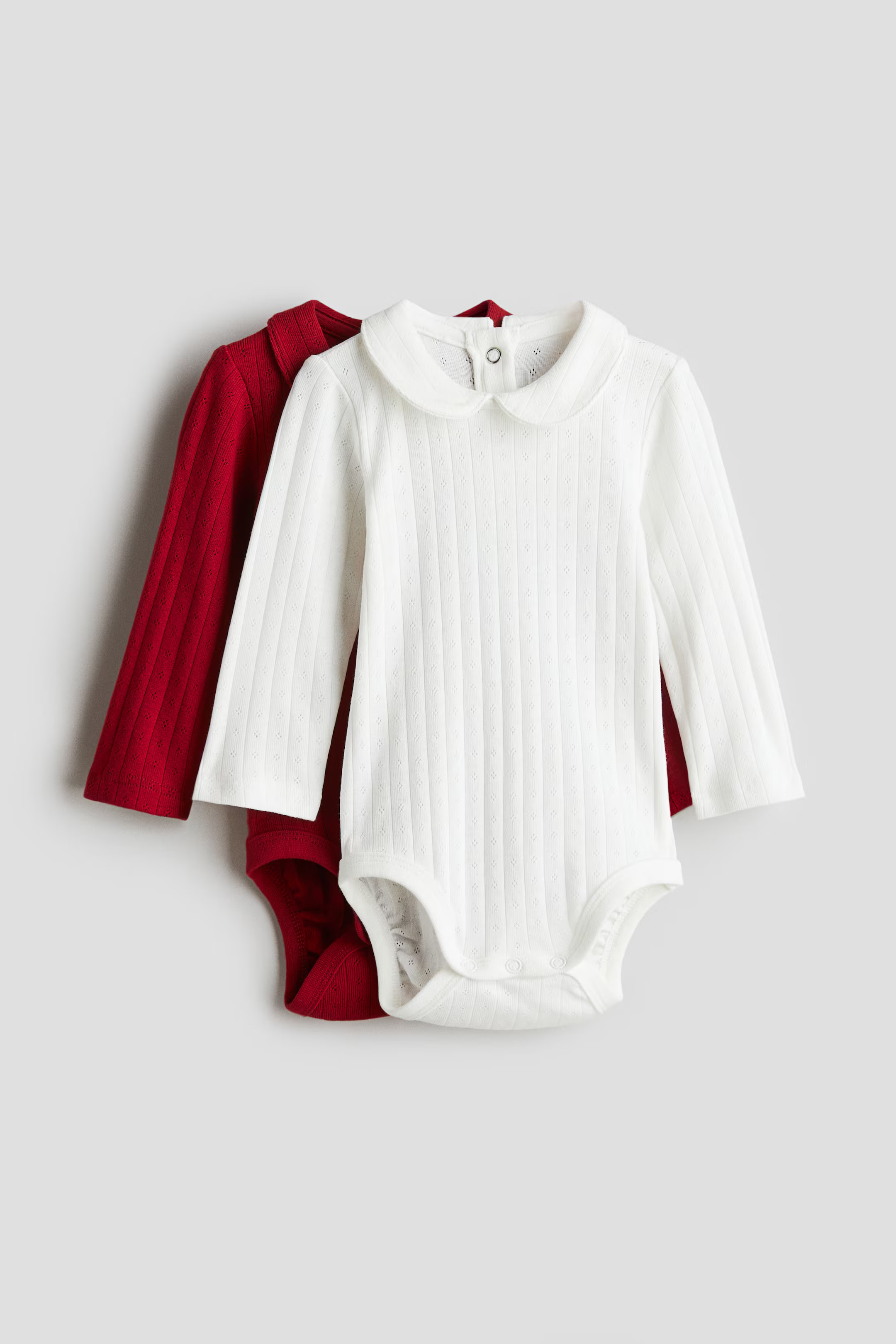 2-Pack Bodysuits with Collar | H&M (US + CA)