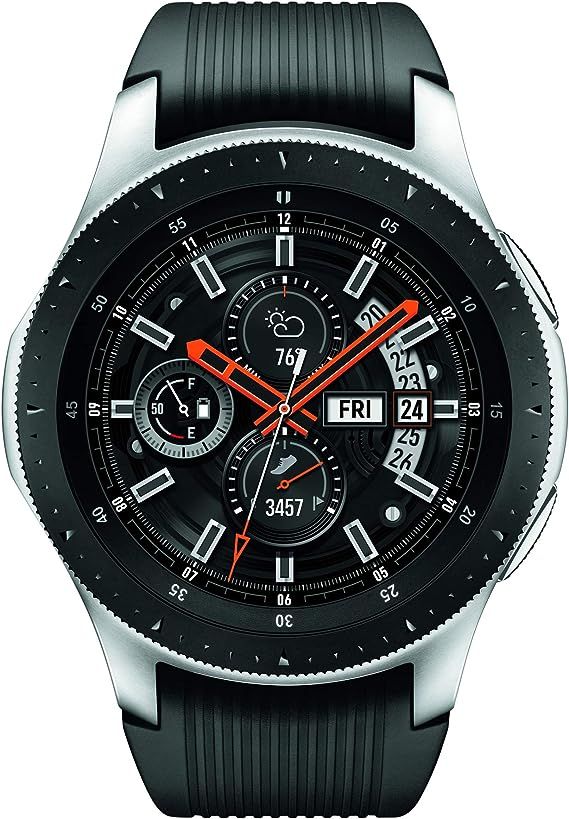 Samsung Galaxy Watch (46mm, GPS, Bluetooth, Unlocked LTE) – Silver/Black (US Version) | Amazon (US)