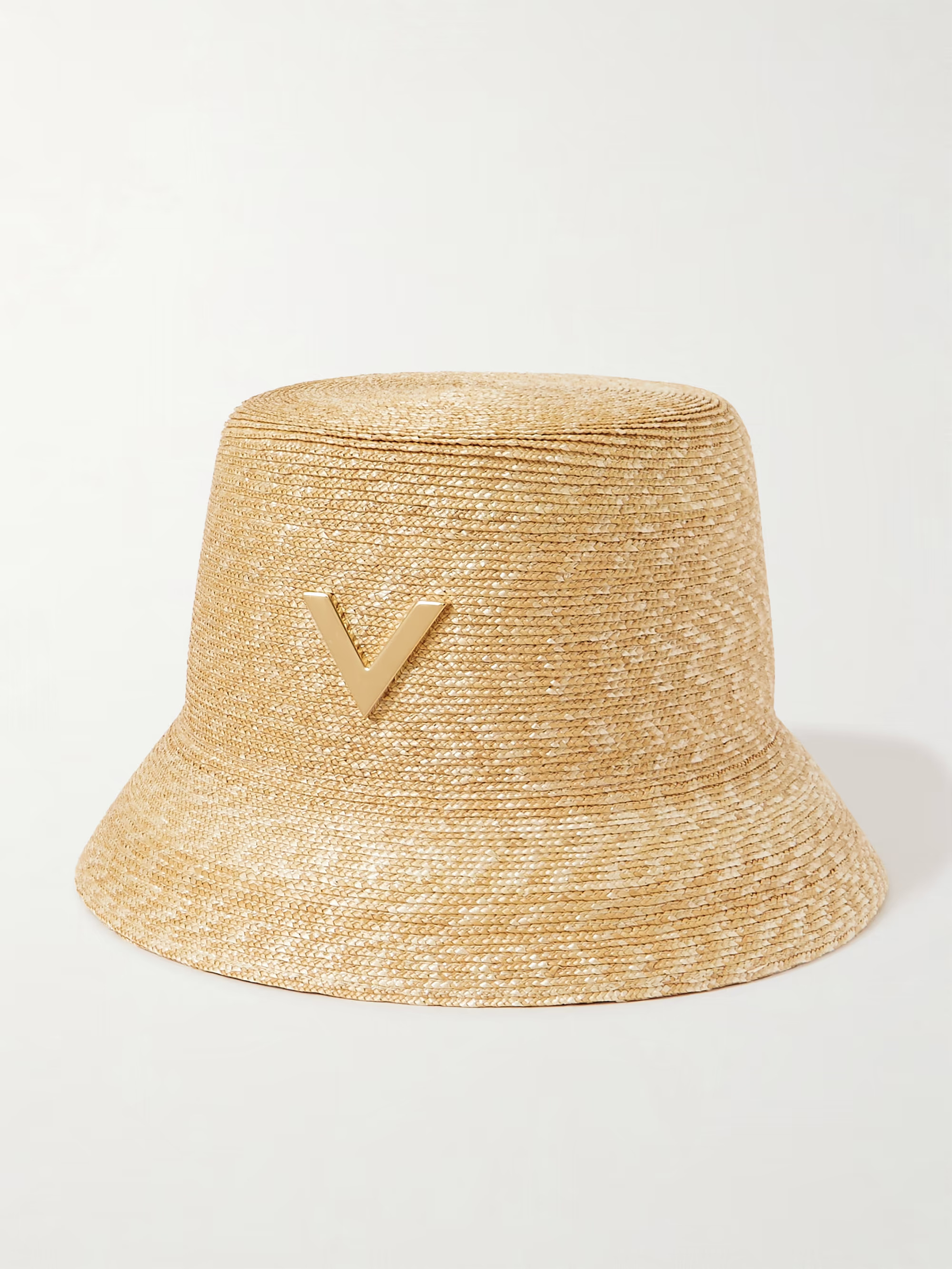 Embellished straw bucket hat | NET-A-PORTER (US)