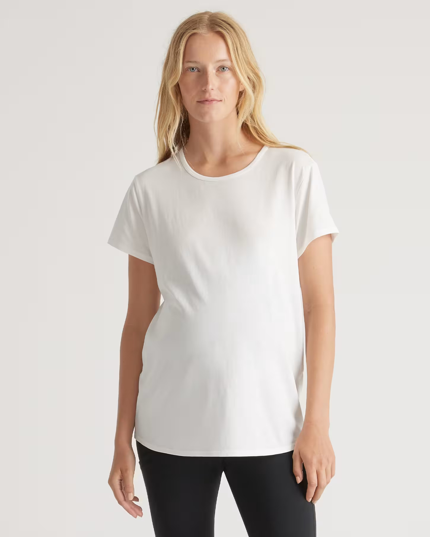 Cotton Modal Maternity Crewneck Tee 2-Pack | Quince